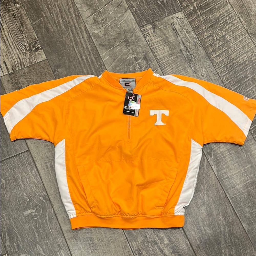 Tennessee Volunteer Colosseum Men’s Small Orange and White Pullover Jacket